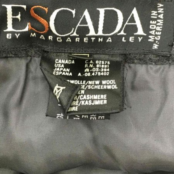Escada -  Wool Grey Skirt - Size 42/ 10 - Picture 3 of 3